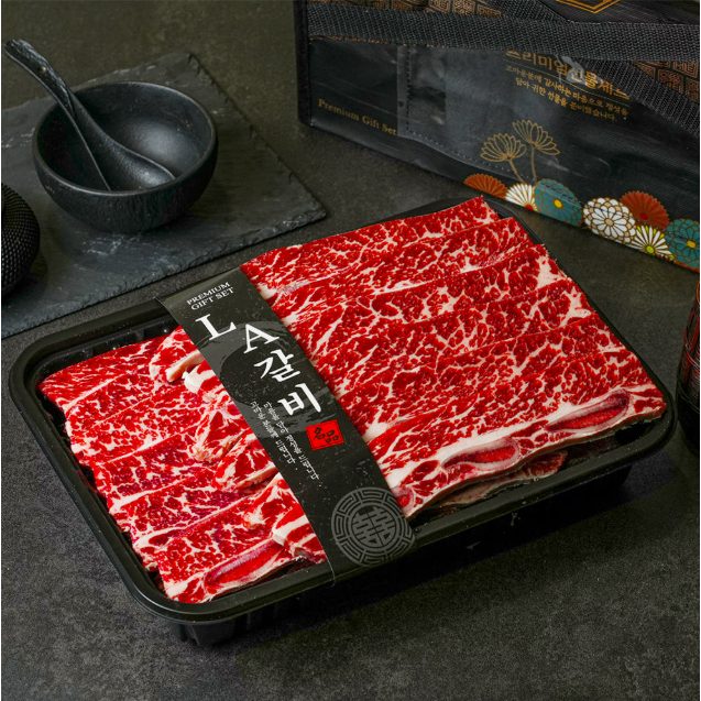 설렘한입 초이스 등급 LA갈비 2kg 선물세트 꽃갈비 일반포장 추석 명절 꽃갈비 소갈비