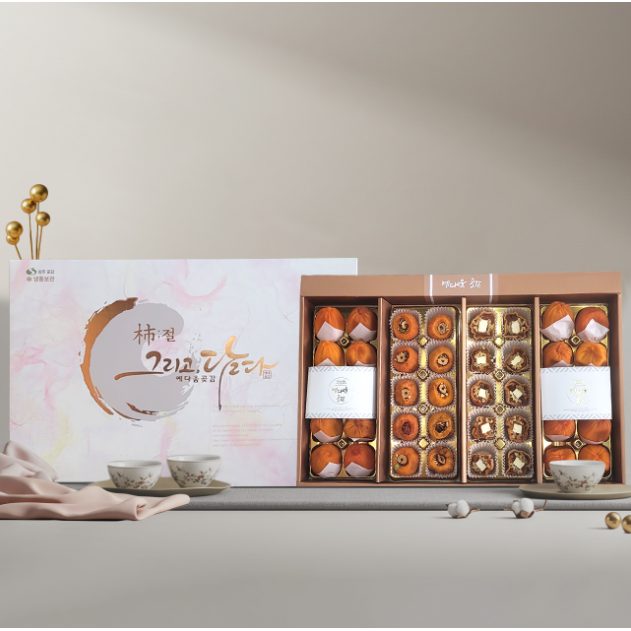 예다움 상주 곶감 VIP 1호 추석 명절 선물세트 특대 반건시 곶감단지 크림치즈말이 40과